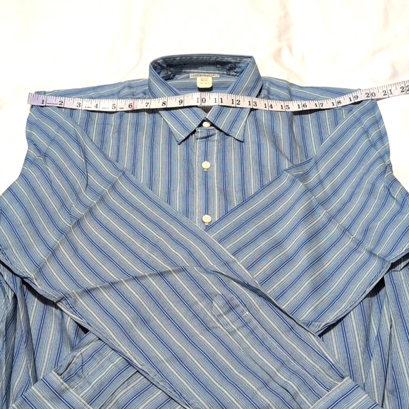 Ralph Lauren Double RL Blue and White Striped Shirt - Picture 6 of 14